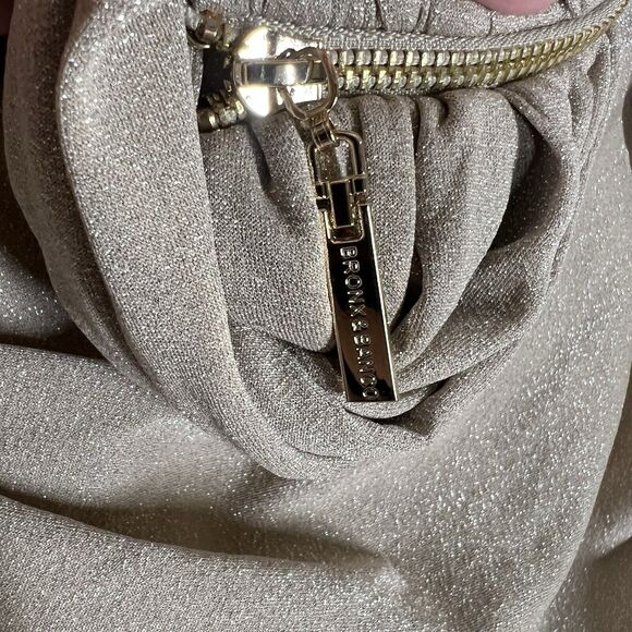 Bronx & Banco Sz L / 8 Cleopatra Cutout Maxi Dress in Sand Gold Shimmer - Picture 7 of 10